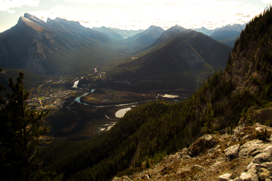 Views from Mount Norquay on the Via Ferrata